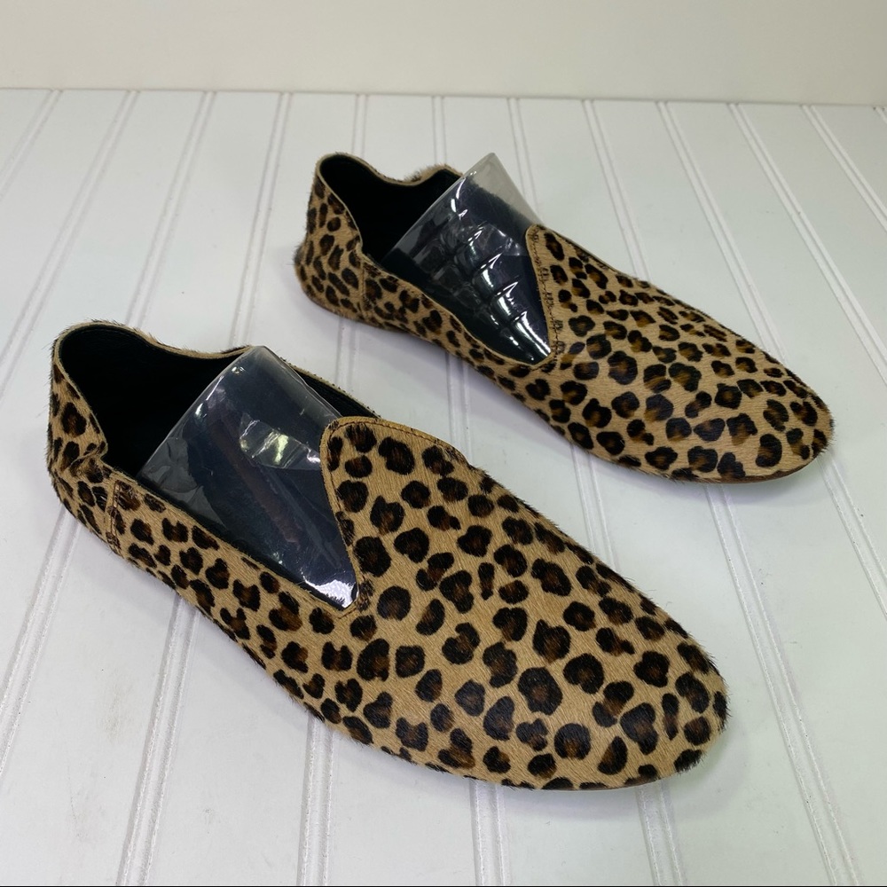 Osay  LaBabouche calf hair leopard print flats